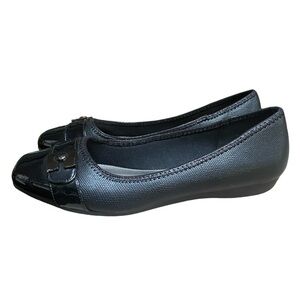 Pierre Dumas Laurel Black Slip On Loafer Flats Size 10